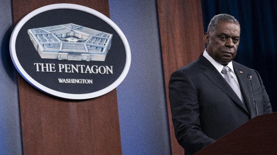 FILE - In this Feb. 19, 2021, file photo Secretary of Defense Lloyd Austin listens to a question as he speaks during a media briefing at the Pentagon in Washington. Secretary of State Antony Blinken and Austin are heading to Japan and South Korea for four days of talks starting Monday, March 15, as the administration seeks to shore up partnerships with the two key regional treaty allies. (AP Photo/Alex Brandon, File)