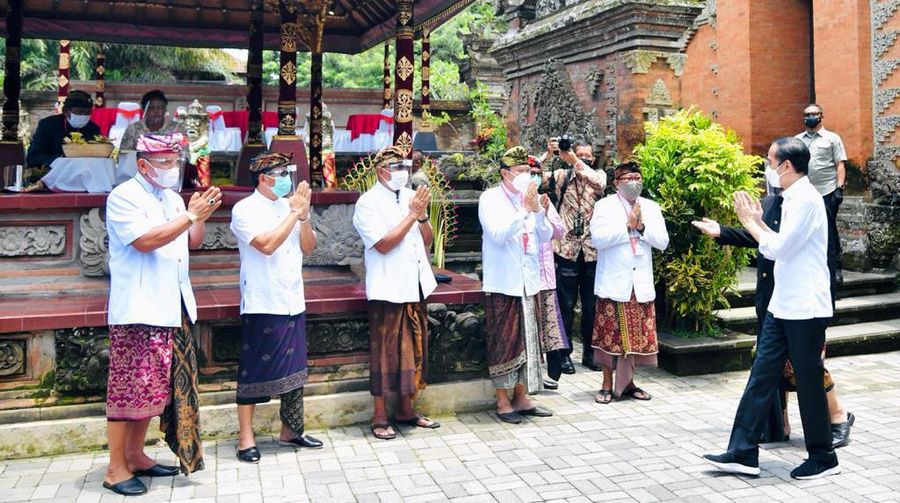 Presiden Jokowi Tinjau Vaksinasi Massal, Gianyar - Bali, (16/3/2021). (Dok: Biro Pers Sekretariat Presiden)