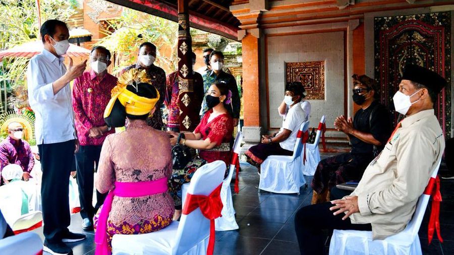 Presiden Jokowi Tinjau Vaksinasi Massal, Gianyar - Bali, (16/3/2021). (Dok: Biro Pers Sekretariat Presiden)