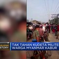 Gerah dengan Kudeta Militer, Warga Myanmar Kabur