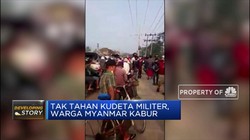 Gerah dengan Kudeta Militer, Warga Myanmar Kabur