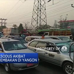 Ribuan Orang Eksodus Akibat Kekerasan & Penembakan di Yangon