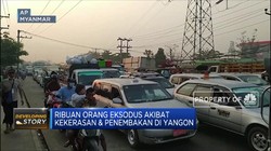 Ribuan Orang Eksodus Akibat Kekerasan & Penembakan di Yangon