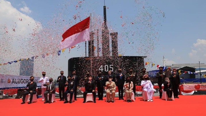 Serah Terima Kapal Selam yang diberi nama Alugoro-405 (Dok. Kementerian Pertahanan (Kemhan) Serah Terima Kapal Selam yang diberi nama Alugoro-405 (Dok. Kementerian Pertahanan (Kemhan)