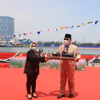 Penampakan Gagahnya Kapal Selam Buatan RI Bersama Prabowo