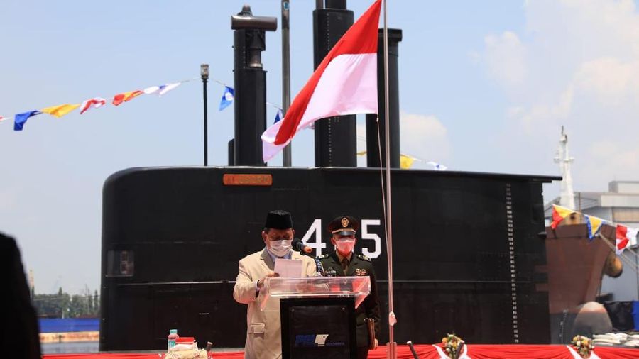 Serah Terima Kapal Selam yang diberi nama Alugoro-405  (Dok. Kementerian Pertahanan (Kemhan)