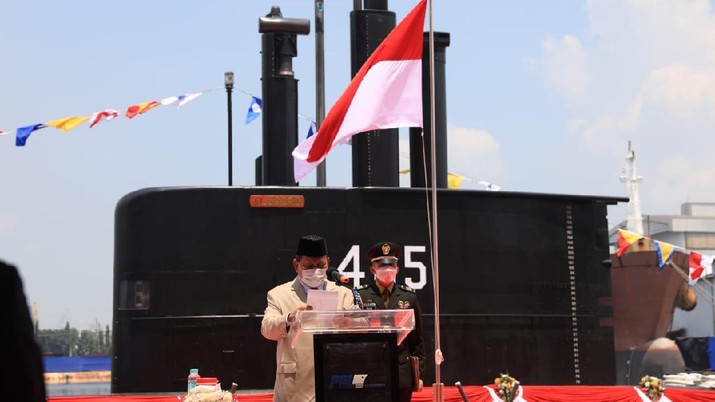 Serah Terima Kapal Selam yang diberi nama Alugoro-405  (Dok. Kementerian Pertahanan (Kemhan)