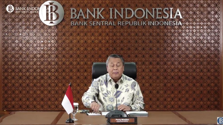 Gubernur Bank Indonesia Perry Warjiyo Mengumumkan Hasil Rapat Dewan Gubernur Bank Indonesia Bulan Maret 2021. (Tangkapan Layar Youtube Bank Indonesia)