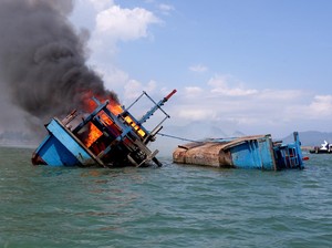 Tak Ditenggelamkan, Kapal Maling Ikan Ternyata Disalurkan ke Sini