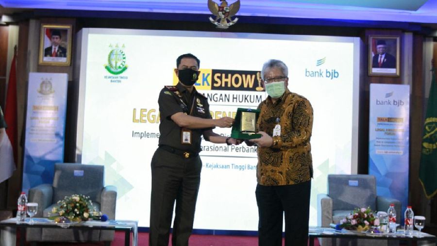 bank bjb bekerja sama dengan Kejaksaan Tinggi Banten menggelar talkshow penerangan hukum dengan tema 