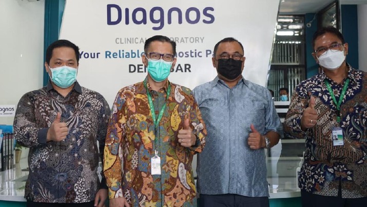 Peresmian laboratorium PCR PT Diagnos Laboratorium Utama Tbk. (kode saham: DGSN) di Jl. Diponegoro No. 147. Dauh Puri Kelod. Denpasar Barat. (Dok. Diagnos) Peresmian laboratorium PCR PT Diagnos Laboratorium Utama Tbk. (kode saham: DGSN) di Jl. Diponegoro No. 147. Dauh Puri Kelod. Denpasar Barat. (Dok. Diagnos)