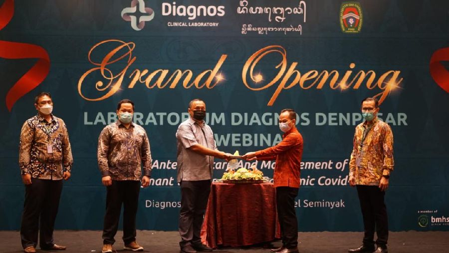 Peresmian laboratorium PCR PT Diagnos Laboratorium Utama Tbk. (kode saham: DGSN) di Jl. Diponegoro No. 147. Dauh Puri Kelod. Denpasar Barat. (Dok. Diagnos)