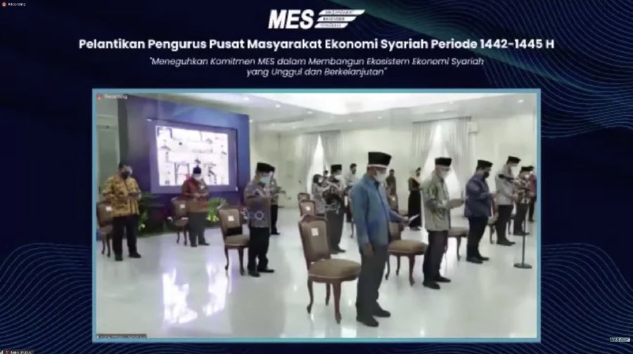 PELANTIKAN PENGURUS PUSAT MASYARAKAT EKONOMI SYARIAH PERIODE 1442-1445 H
