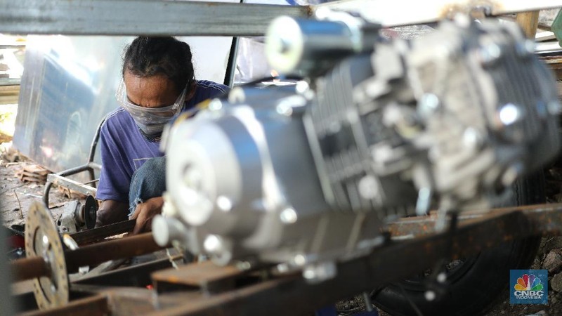 Replika Mobil Kuno (CNBC Indonesia/Tri Susilo)