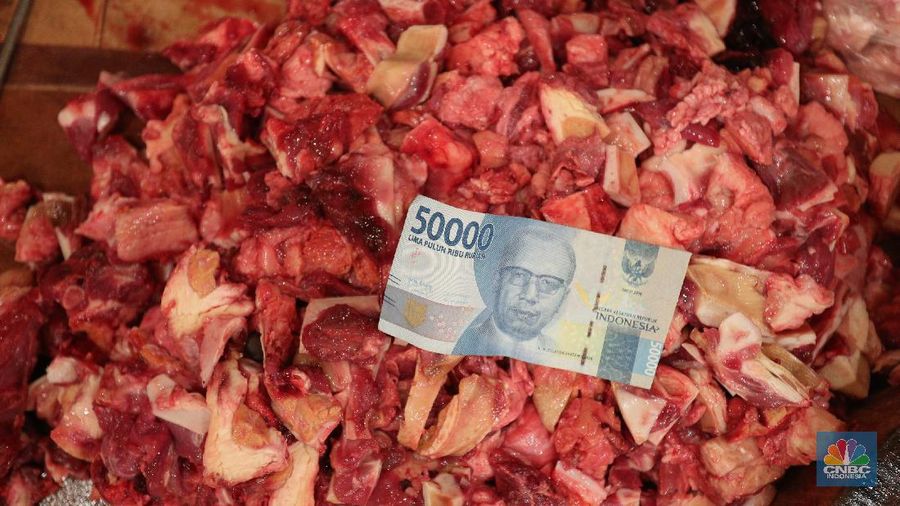 Daging Sapi (CNBC Indonesia/Tri Susilo)