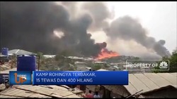 Kamp Rohingya Terbakar, 15 Tewas Dan 400 Hilang