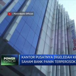 Kantor Pusat Digeledah KPK, Saham Bank Panin Turun