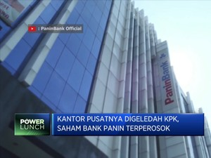 Kantor Pusat Digeledah KPK, Saham Bank Panin Turun