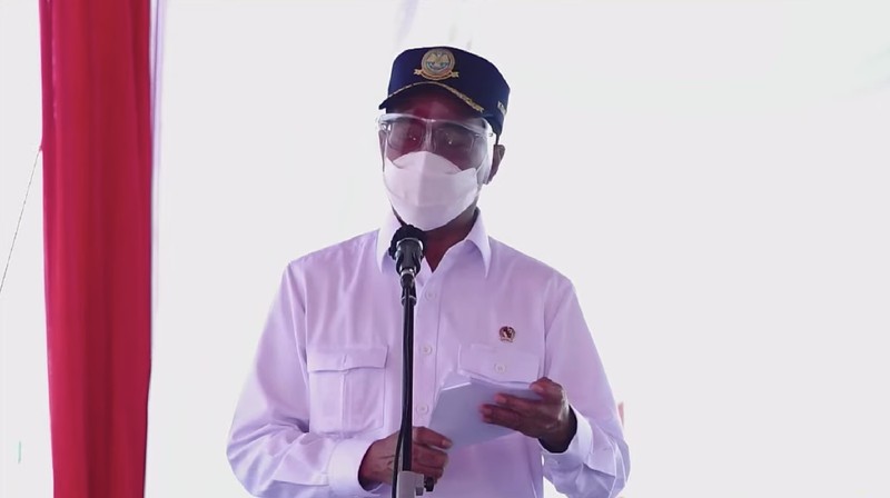 Presiden Jokowi Resmikan Terminal Bandar Udara Kuabang di Kabupaten Halmahera Utara, Provinsi Maluku Utara, 24 Maret 2021. (Foto: Muchlis Jr - Biro Pers Sekretariat Presiden)