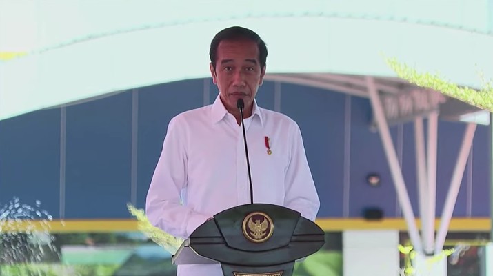 Presiden Jokowi (Jokowi) Resmikan Terminal Bandar Udara Kuabang di Kabupaten Halmahera Utara, Provinsi Maluku Utara, 24 Maret 2021. (Tangkapan Layar Youtube/Sekretariat Presiden)