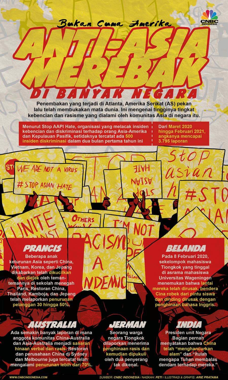 Infografis: Bukan Cuma Amerika, Anti-Asia Merebak di Banyak Negara Infografis: Bukan Cuma Amerika, Anti-Asia Merebak di Banyak Negara