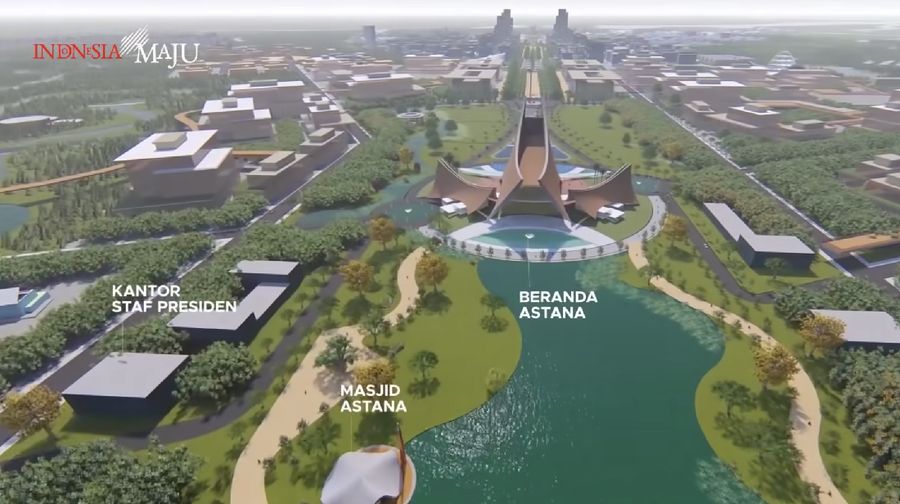 Istana Presiden di Ibu kota Baru (Foto: Dok. Tangkapan Layar Youtube)