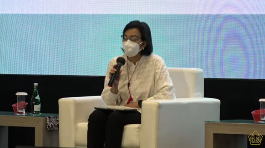 Menteri Keuangan Sri Mulyani Indrawati dalam Acara Temu Stakeholder Untuk Percepatan Pemulihan Ekonomi Nasional. (Tangkapan Layar Youtube Kemenkeu RI)