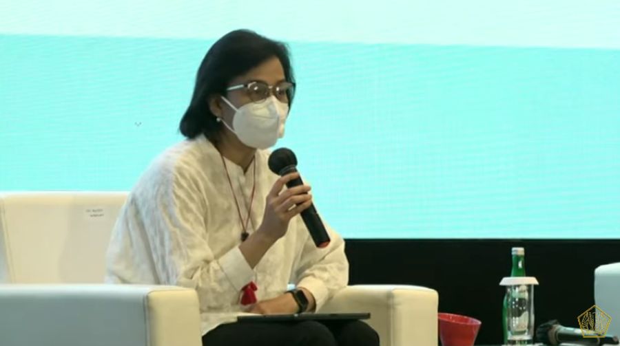 Menteri Keuangan Sri Mulyani Indrawati dalam Acara Temu Stakeholder Untuk Percepatan Pemulihan Ekonomi Nasional. (Tangkapan Layar Youtube Kemenkeu RI)
