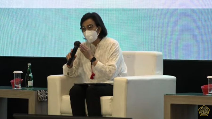 Menteri Keuangan Sri Mulyani Indrawati dalam Acara Temu Stakeholder Untuk Percepatan Pemulihan Ekonomi Nasional. (Tangkapan Layar Youtube Kemenkeu RI)