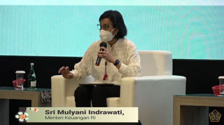 Menteri Keuangan Sri Mulyani Indrawati dalam Acara Temu Stakeholder Untuk Percepatan Pemulihan Ekonomi Nasional. (Tangkapan Layar Youtube Kemenkeu RI)