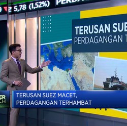 Terusan Suez Macet, Perdagangan Terhambat