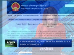 Balas Dendam, China Beri Sanksi ke Inggris