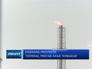 Diserang Proyektil, Terminal Minyak Arab Saudi Terbakar