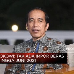 Presiden Jokowi Pastikan Tak Impor Beras Hingga Juni 2021