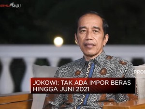 Presiden Jokowi Pastikan Tak Impor Beras Hingga Juni 2021