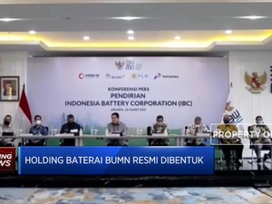 Erick Thohir Umumkan Pembentukan Holding Baterai BUMN