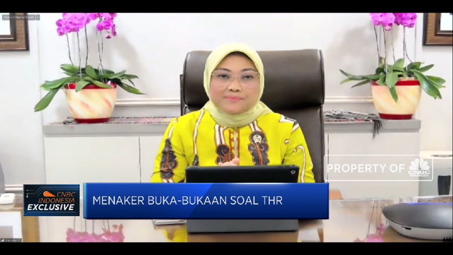 Simak Penjelasan Menaker Ida Fauziyah Soal Skema THR 2021 (CNBC Indonesia TV)