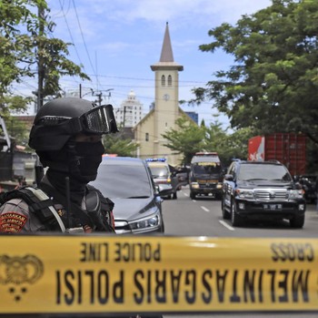 Potret Terkini Lokasi Bom Gereja Katedral Makassar