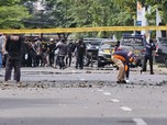 Polisi Olah TKP Bom Katedral Makassar