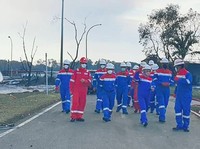 Bos Pertamina Blusukan Cek Efek Kebakaran di Kilang Balongan