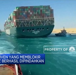 Sempat Kandas, Kapal Ever Given Berhasil Dipindahkan