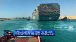 Sempat Kandas, Kapal Ever Given Berhasil Dipindahkan