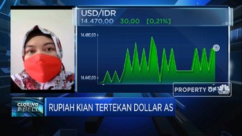 Tertekan Sentimen Eksternal, Rupiah Tembus Rp 14.470/USD