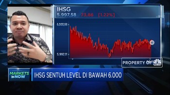 Lanjutkan Pelemahan, IHSG Sentuh Level di Bawah 6.000