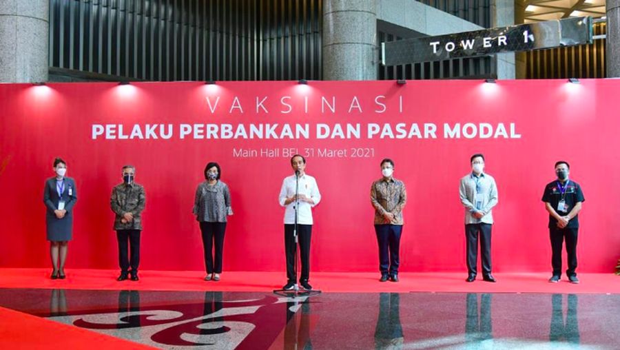 Vaksinasi di Bursa Efek Indonesia (BEI), Rabu 30 Maret 2021/Dok BEI