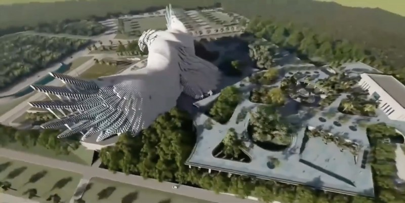 Desaiin Garuda Istana Negara Ibu Kota Baru (Instagram/@Jokowi) Desaiin Garuda Istana Negara Ibu Kota Baru (Instagram/@Jokowi)