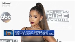 Jadi Pelatih 'The Voice', Honor Ariana Grande Jadi Sorotan