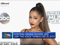 Jadi Pelatih 'The Voice', Honor Ariana Grande Jadi Sorotan