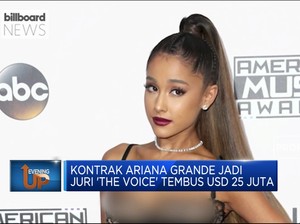 Jadi Pelatih 'The Voice', Honor Ariana Grande Jadi Sorotan