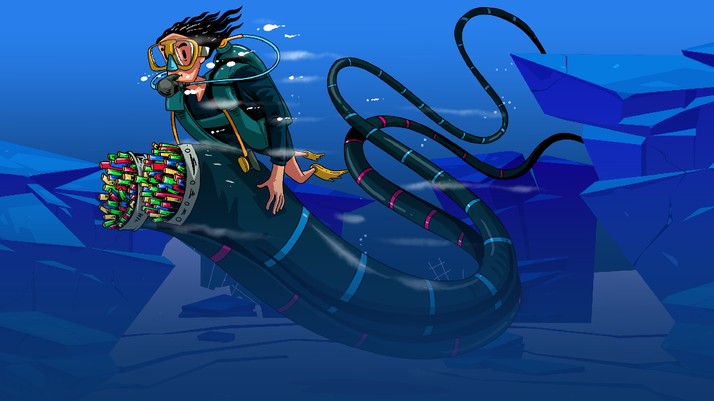 Infografis/ Facebook & Google Bangun Kabel Internet Bawah Laut Amerika-RI/ Aristya Rahadian